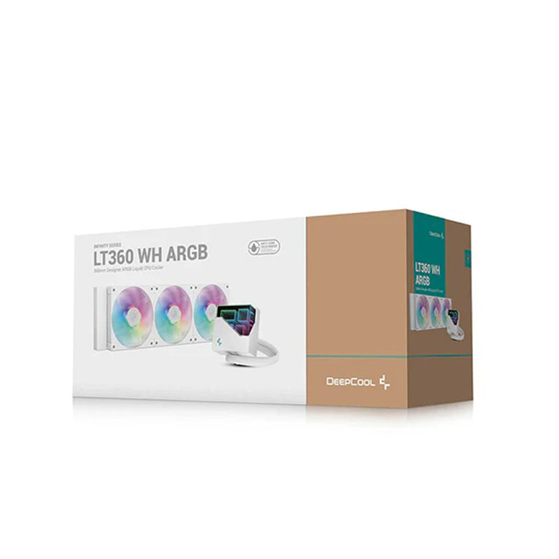 Deepcool LT360 WH ARGB 360mm Liquid CPU Cooler (White) (R-LT360-WHAMNC-G-1)