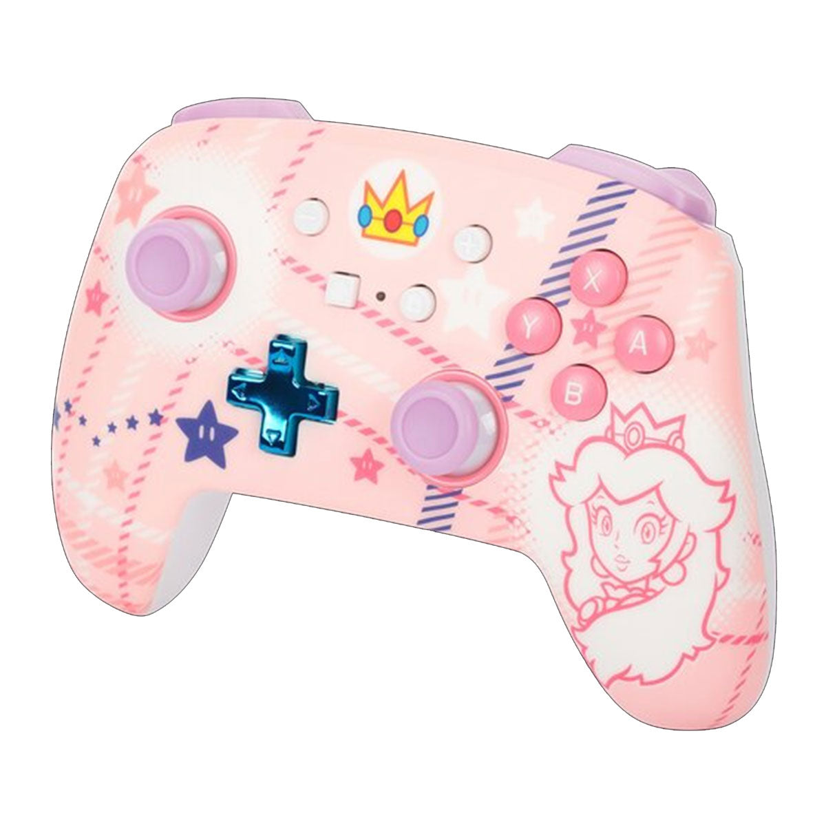 Power A Enhanced Wireless Controller for Nintendo Switch (Princess Peach Plaid)