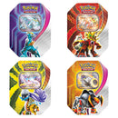 Pokemon Trading Card Game Paradox Destinies Ex Tin includes 4 Booster Packs