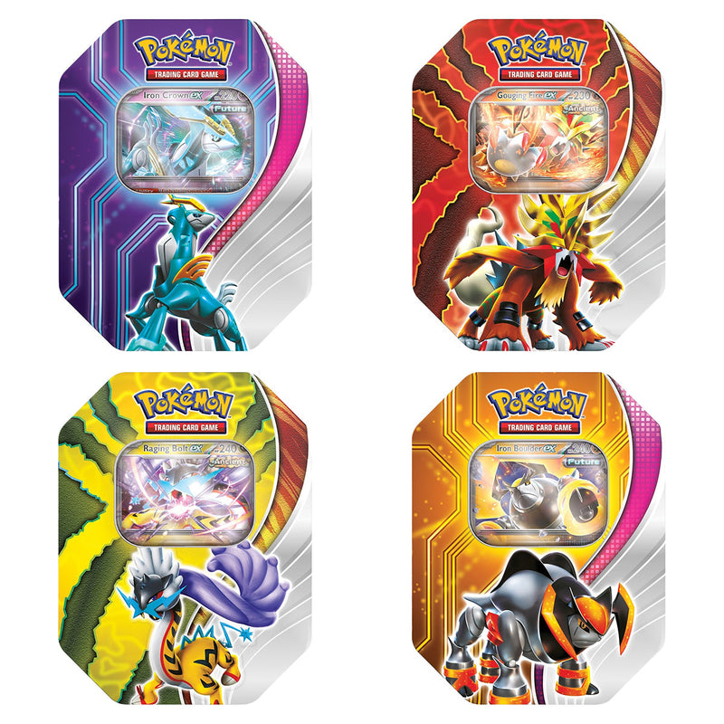 Pokemon Trading Card Game Paradox Destinies Ex Tin includes 4 Booster Packs