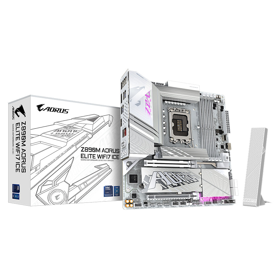 Gigabyte Z890M Aorus Elite Wifi 7 Ice DDR5 Intel Motherboard