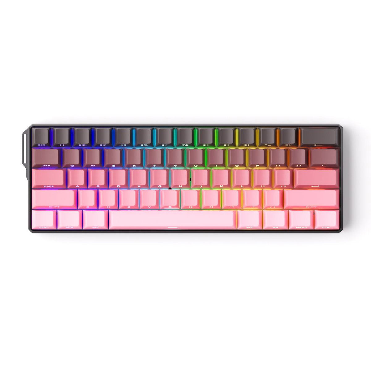MonsGeek FUN60 Ultra SP Shine-Through Black & Pink Gradient Wired RGB Mechanical Keyboard