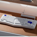 Akko ACR Pro Alice Plus Spray Painted Acrylic White Pre-Assembled Version RGB Mechanical Keyboard Hot-Swappable Gasket Mount (Akko Crystal Switches)