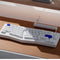 Akko ACR Pro Alice Plus Spray Painted Acrylic White Pre-Assembled Version RGB Mechanical Keyboard Hot-Swappable Gasket Mount (Akko Crystal Switches)