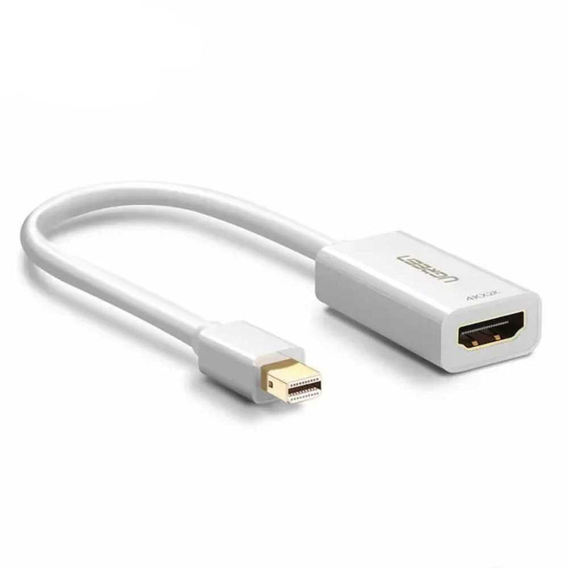 UGreen 4K MINI DP To HDMI Female Converter - 25CM (White) (MD112/40361)