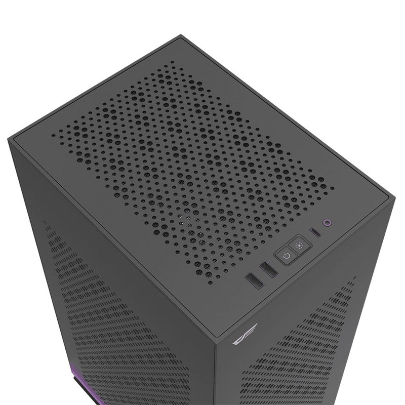 DarkFlash DLH 21 Luxury ITX PC Gaming Case (Black)