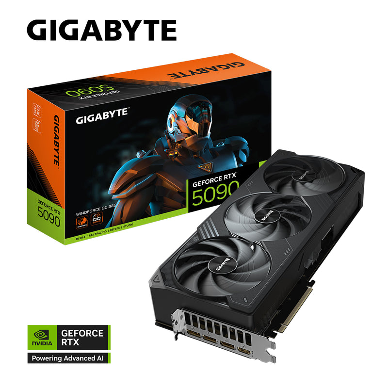 Gigabyte GeForce RTX 5090 Windforce OC 32GB GDDR7 Graphics Card