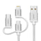 UGreen 3-IN-1 USB 2.0 A Universal Cable - 1.5M (Silver) (CD221/50203)