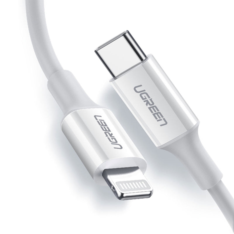 UGreen Lightning To Type-C 2.0 Male Cable (White) (US171)