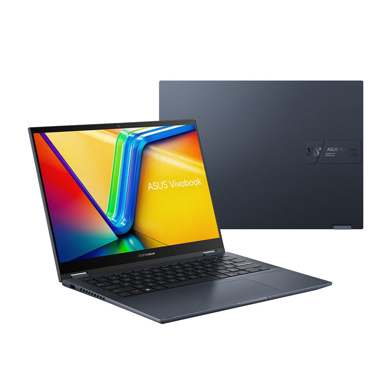 Asus Vivobook S14 Flip TN3402YA-LZ296WSM Laptop (Quiet Blue) | 14" WUXGA (1920x1080) | Ryzen 5 7430U | 16GB RAM | 512GB SSD | AMD Radeon Graphics | Windows 11 Home + MS Office Home & Student 2021 + Microsoft 365 Basic + Asus AP4600 Backpack