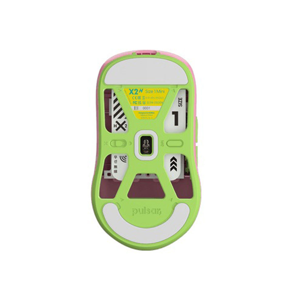 Pulsar X2H Mini Symmetrical Ultralight Wireless Gaming Mouse Demon Slayer Kanroji Mitsuri Limited Ed. Size 1 (PX2H1MT)