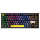 Onikuma G58 82-Key RGB Wired Hot-Swappable Mechanical Keyboard (Black, White) (Tea Axis Switch)