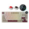 Royal Kludge RK N80 Tri-Mode RGB 80 Keys Hot Swappable Mechanical Keyboard Rosy Clouds