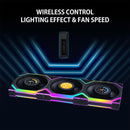 Lian Li Uni Fan SL Wireless LCD 120 ARGB with L-Wireless Controller - Triple Pack (Black, White)