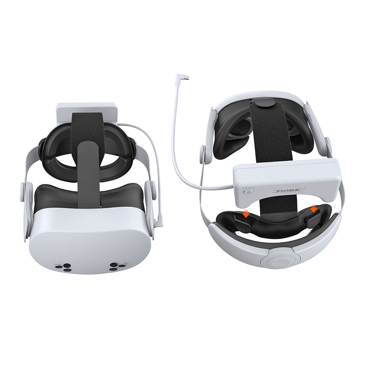 Dobe Adjustable Head Strap & Rechargeable Battery 18500mWh for Meta Quest 3 / Meta Quest 3S TY-3878