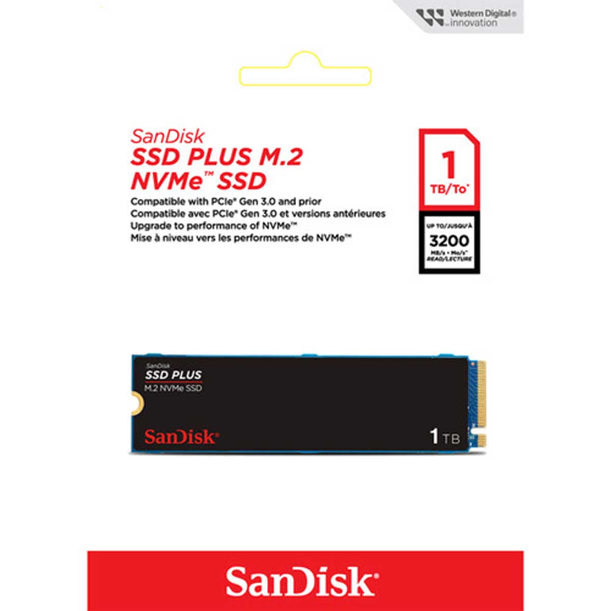 Sandisk SSD Plus M.2 NVME PCIE GEN 3.0 Internal SSD (250GB, 500GB, 1TB)