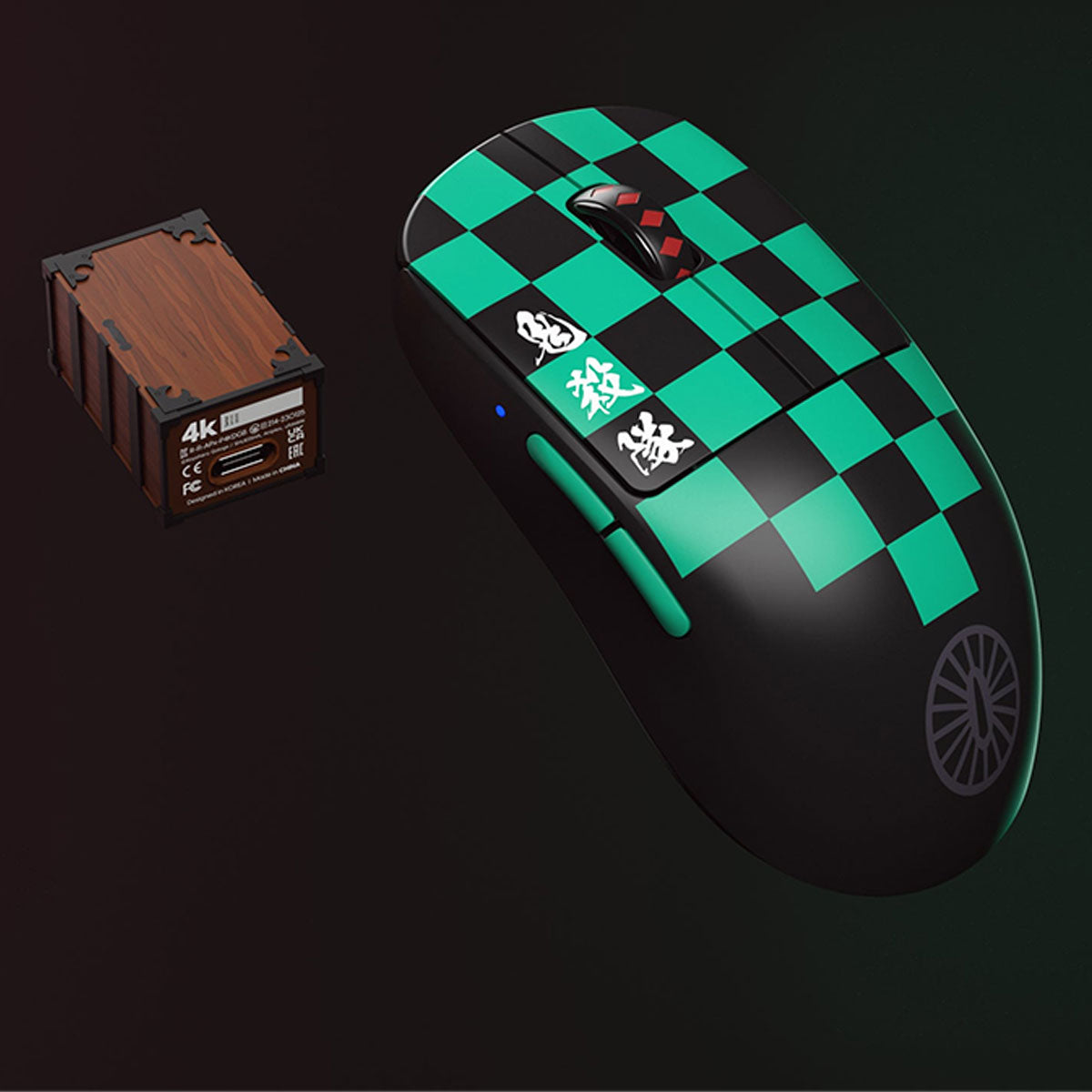 Pulsar X2V2 Symmetrical Ultralight Wireless Gaming Mouse 4K Special Pack Demon Slayer Kamado Tanjiro Limited Edition Size 2 (PX222TJ4)