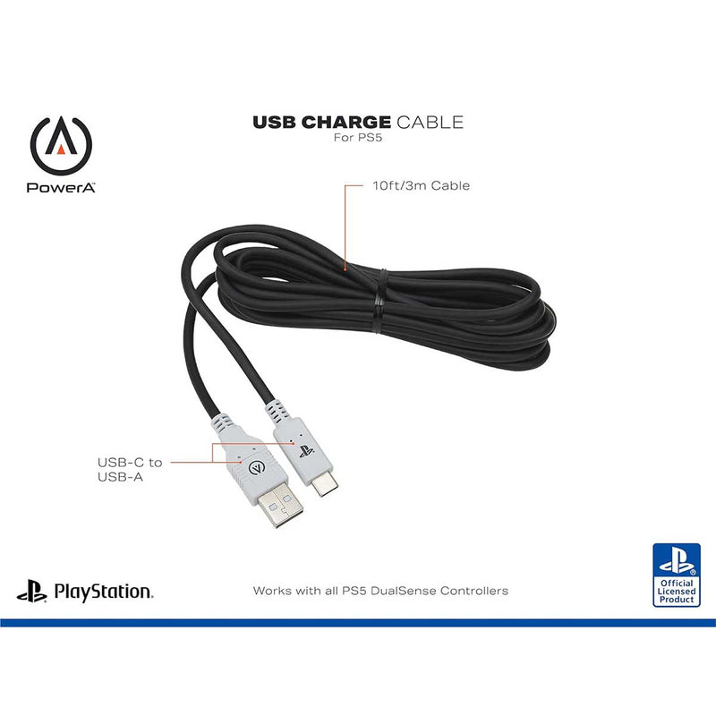 Power-A USB-C Charge Cable for PS5 -3m