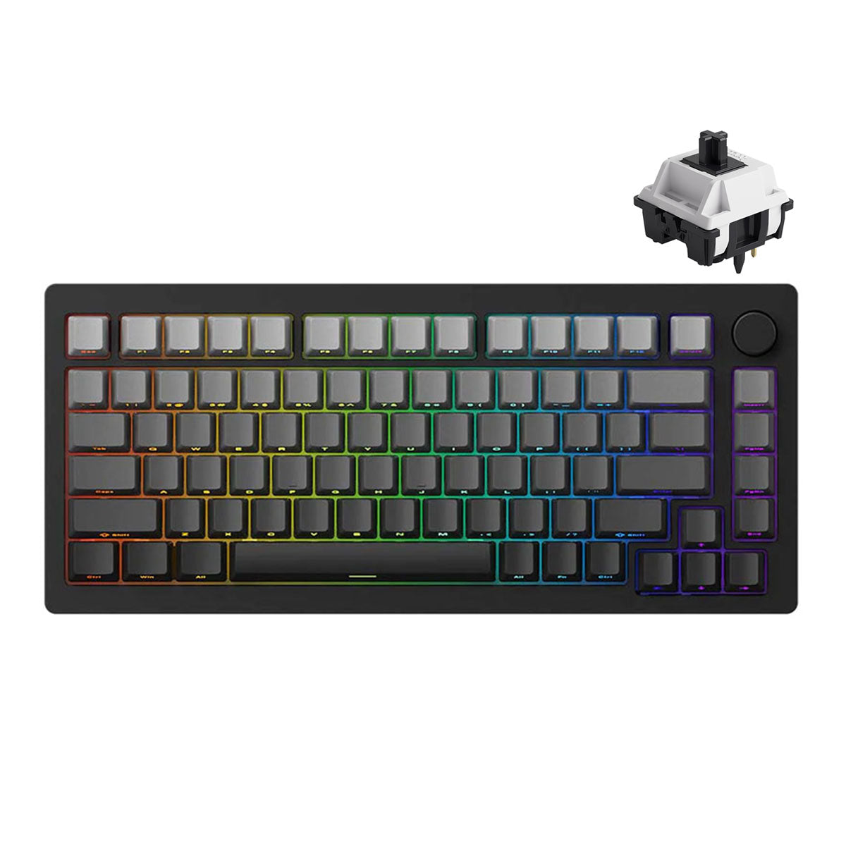 Monsgeek M1W Multi-Mode RGB Hot-Swappable Mechanical Keyboard (Akko V3 Piano Pro)