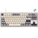 Royal Kludge R87Pro QMK Single-Mode RGB 81 Keys Hot-Swappable Mechanical Keyboard Half Grey (Blue Switch, Creamy Switch, Brown Switch)