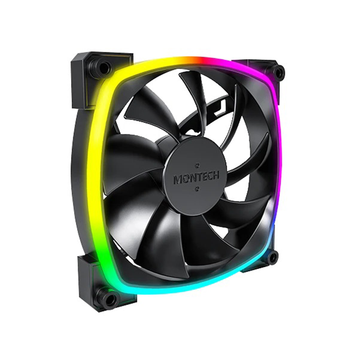 Montech AX120 PWM 120mm ARGB Reverse Single Fan Kit (Black, White)