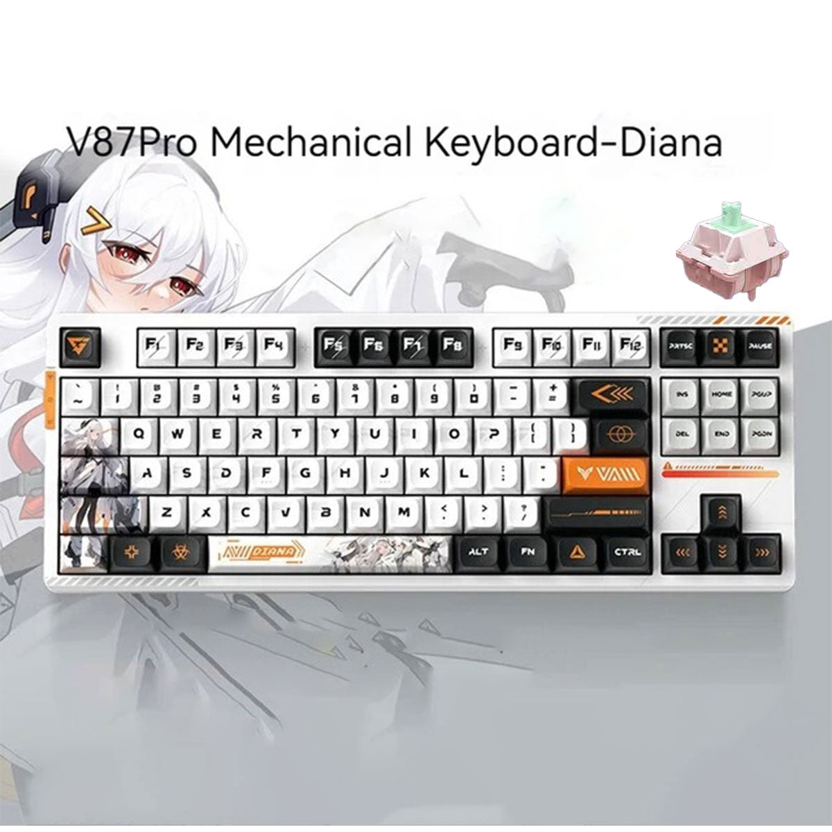 VXE V87 Pro Gasket RGB Mechanical Keyboard Anya Switch (Diana)
