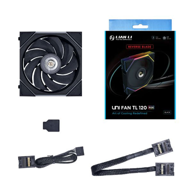Lian Li Uni Fan TL 120 RGB Reverse Blade 120mm Fan Single Pack