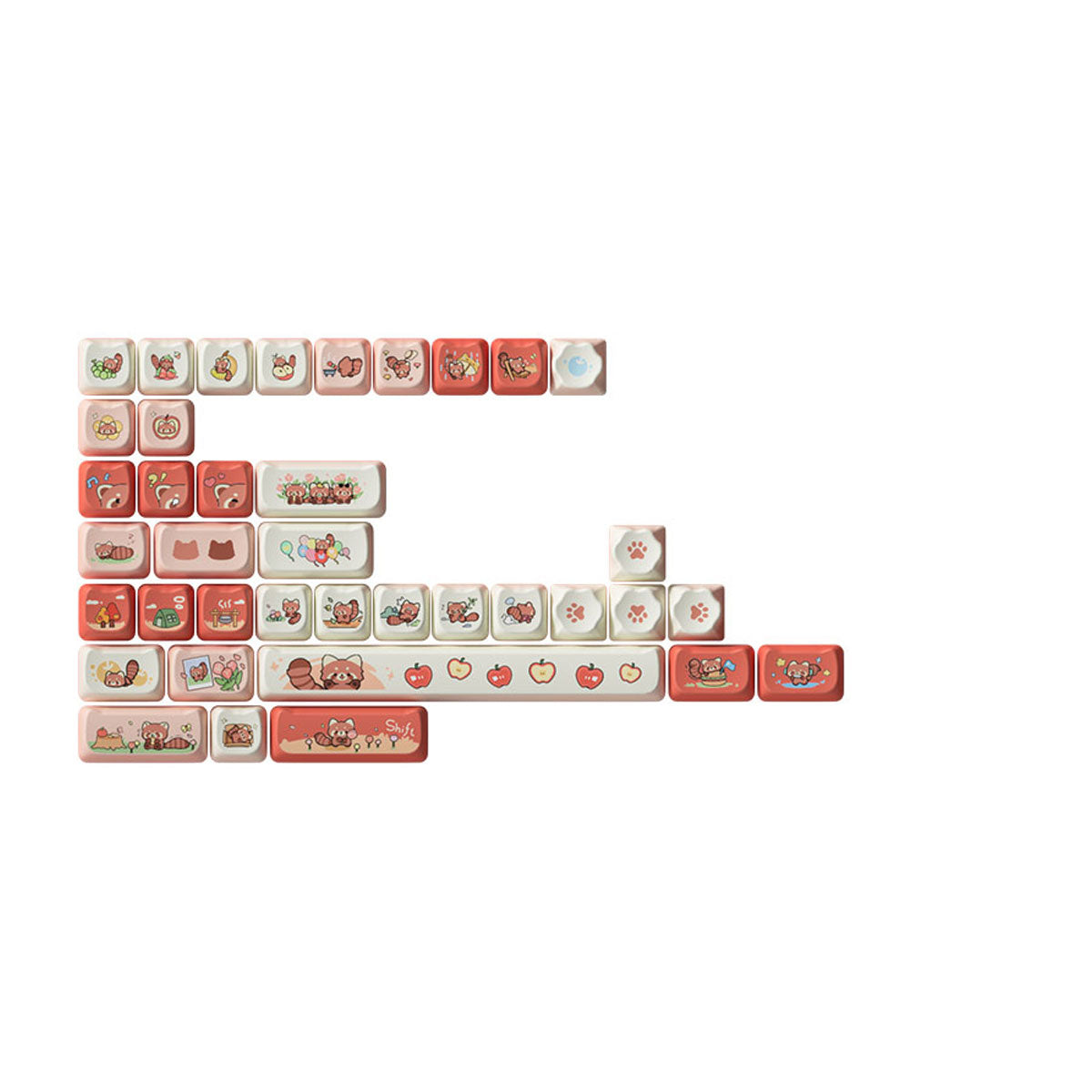 Akko Racoon Mao Keycap Set 142-Keys