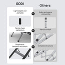 SODI 314 Ultra Compact Foldable Portable Laptop Stand (Grey)