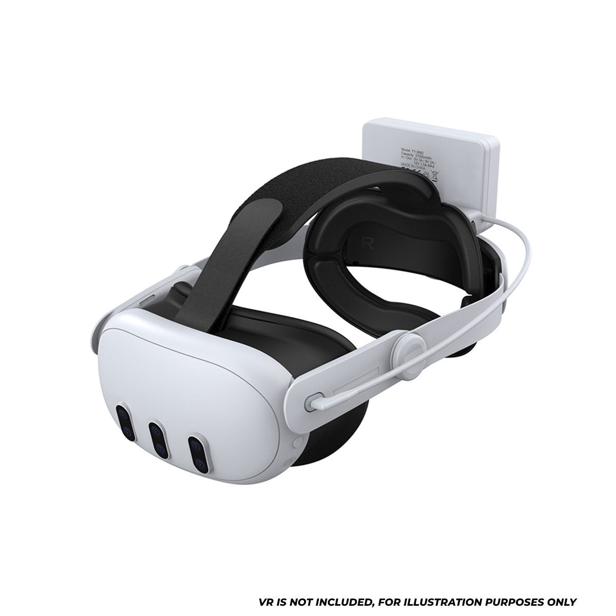 Dobe Adjustable Head Strap & Rechargeable Battery 37000mWh for Meta Quest 3 / Meta Quest 3S TY-3882