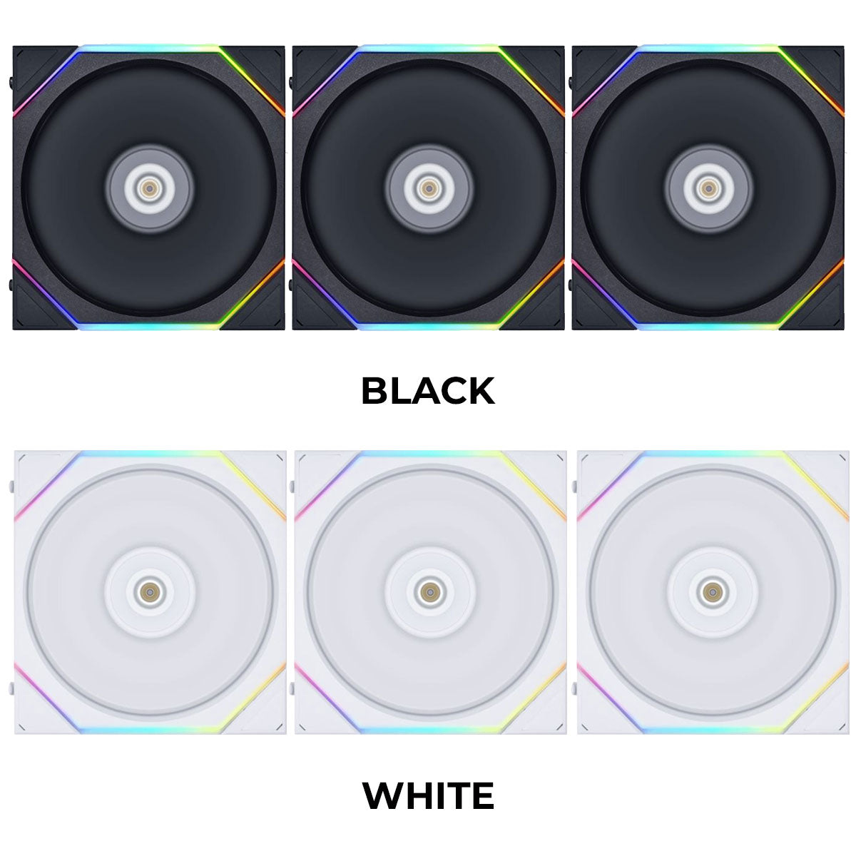Lian Li Uni Fan TL 120 RGB Reverse Blade 120mm Fan Triple Pack With Controller