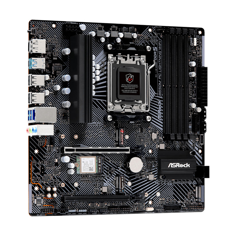 Asrock B650M PG Lightning Wifi DDR5 Phantom Gaming AM5 Motherboard