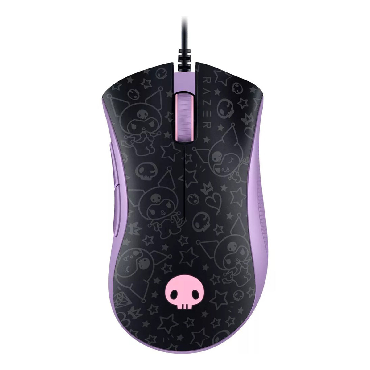 Razer DeathAdder Essential Ergonomic Wired Gaming Mouse + Goliathus Soft Gaming Mouse Mat Bundle (Kuromi Edition)