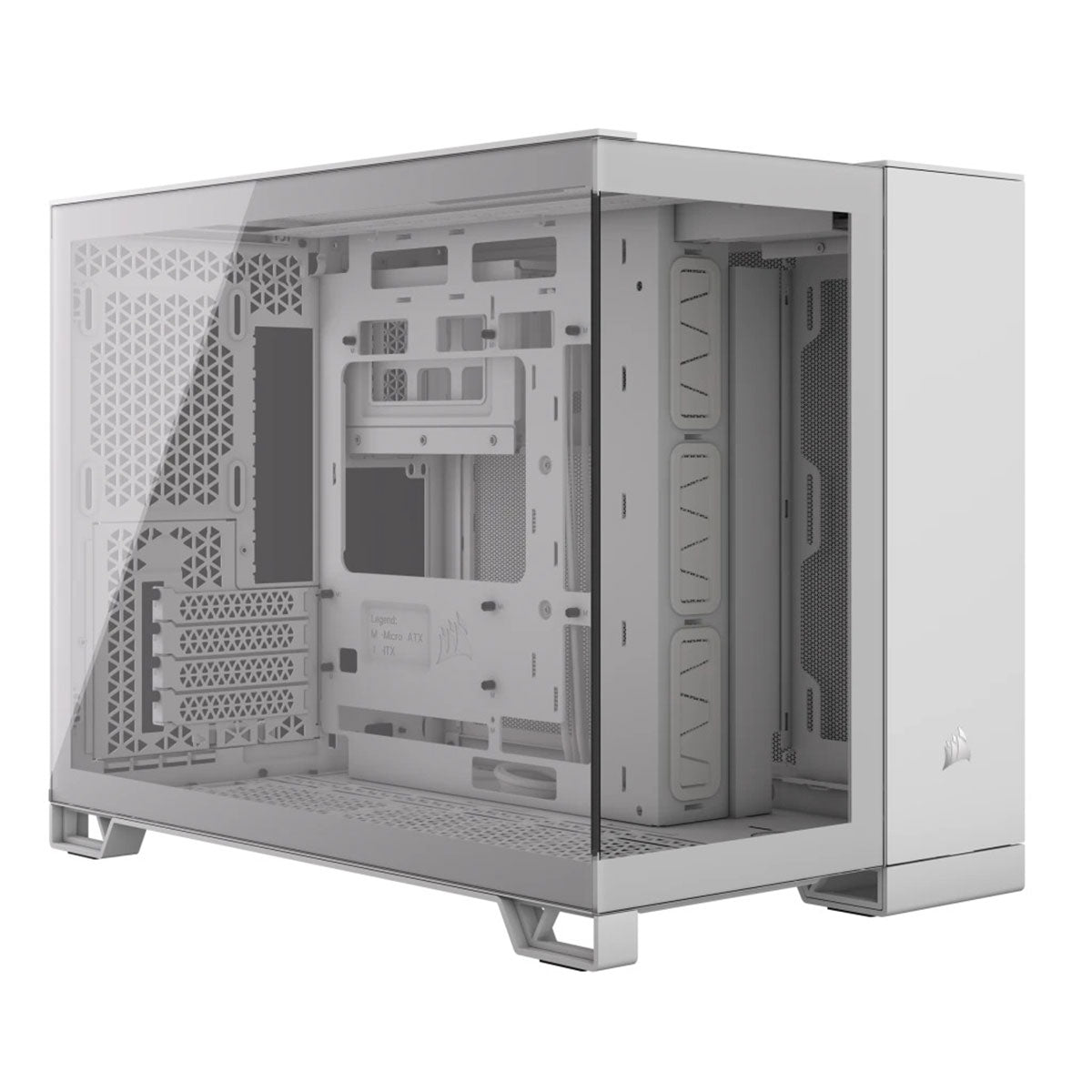 Corsair 2500X Mid-Tower Dual Chamber Pc Case (White)