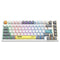 Onikuma G58 82-Key RGB Wired Hot-Swappable Mechanical Keyboard (Black, White) (Tea Axis Switch)