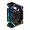 DarkFlash INF34 PWM ARGB Single Cooling Fan (Black, White)
