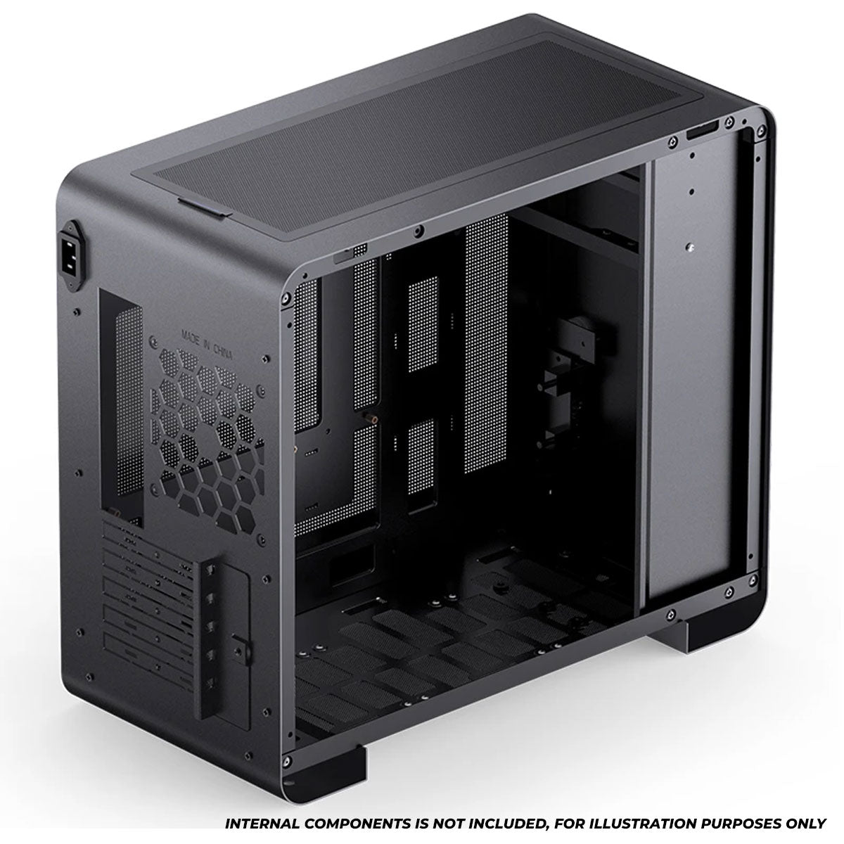 Jonsbo U4 Mini M-ATX Computer Case (Black, White)