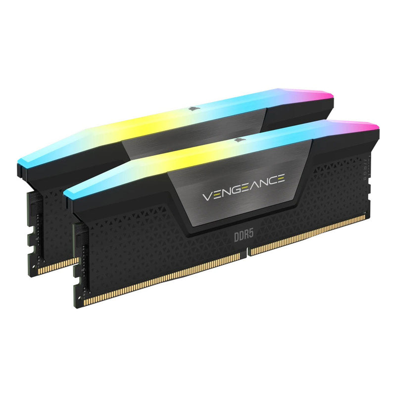 Corsair Vengeance RGB 32GB (2X16GB) DDR5 DRAM 6400MHZ CL32 Memory Kit (Black) (CMH32GX5M2B6400C32)