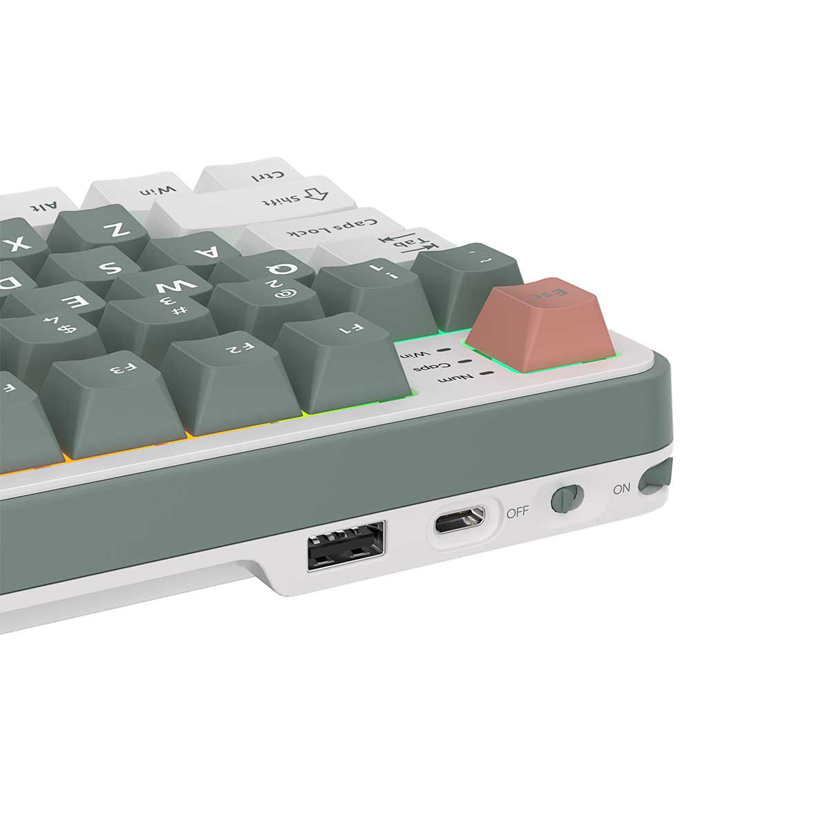 Royal Kludge RK-S98 Tri-Mode RGB 98 Keys Hot Swappable Mechanical Keyboard Camping