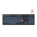 Keychron V6 Max QMK/VIA Fully Assembled with Knob RGB Backlit Hot-Swappable Full Size Wireless Custom Mechanical Keyboard - Carbon Black (Gateron Jupited Red Switch) (V6M-D1)