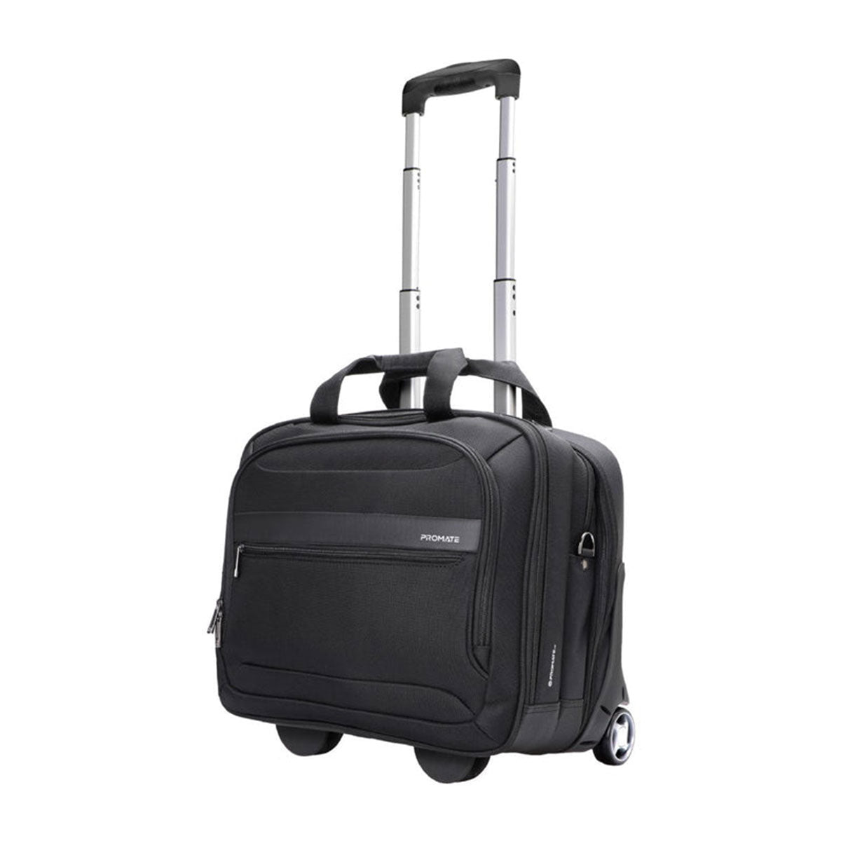 Promate Persona-TR Versatile Travel Trolley Bag for 16" Laptop With Multiple Compartments