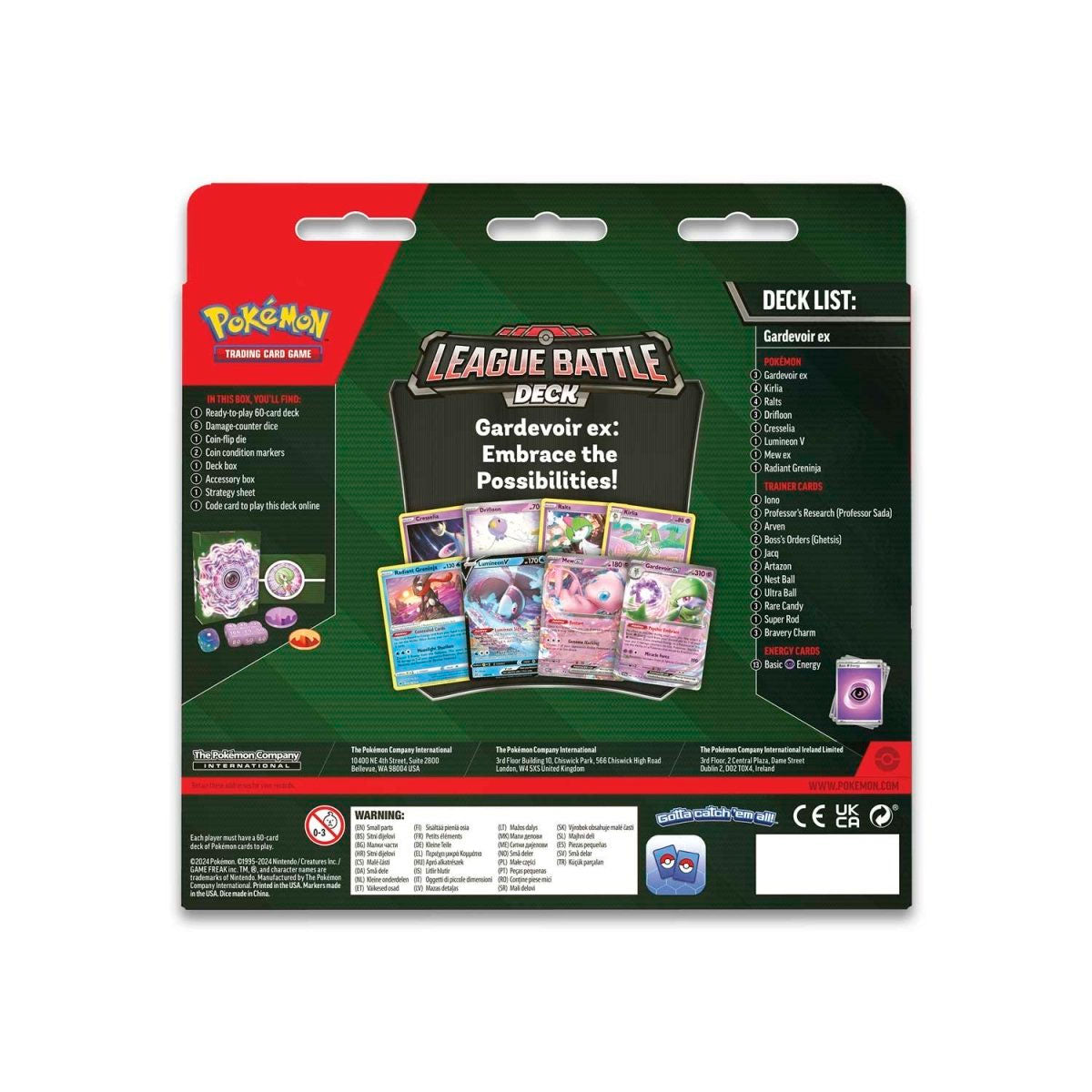 Pokemon Trading Card Game Gardevoir Ex League Battle Deck (290-85753)