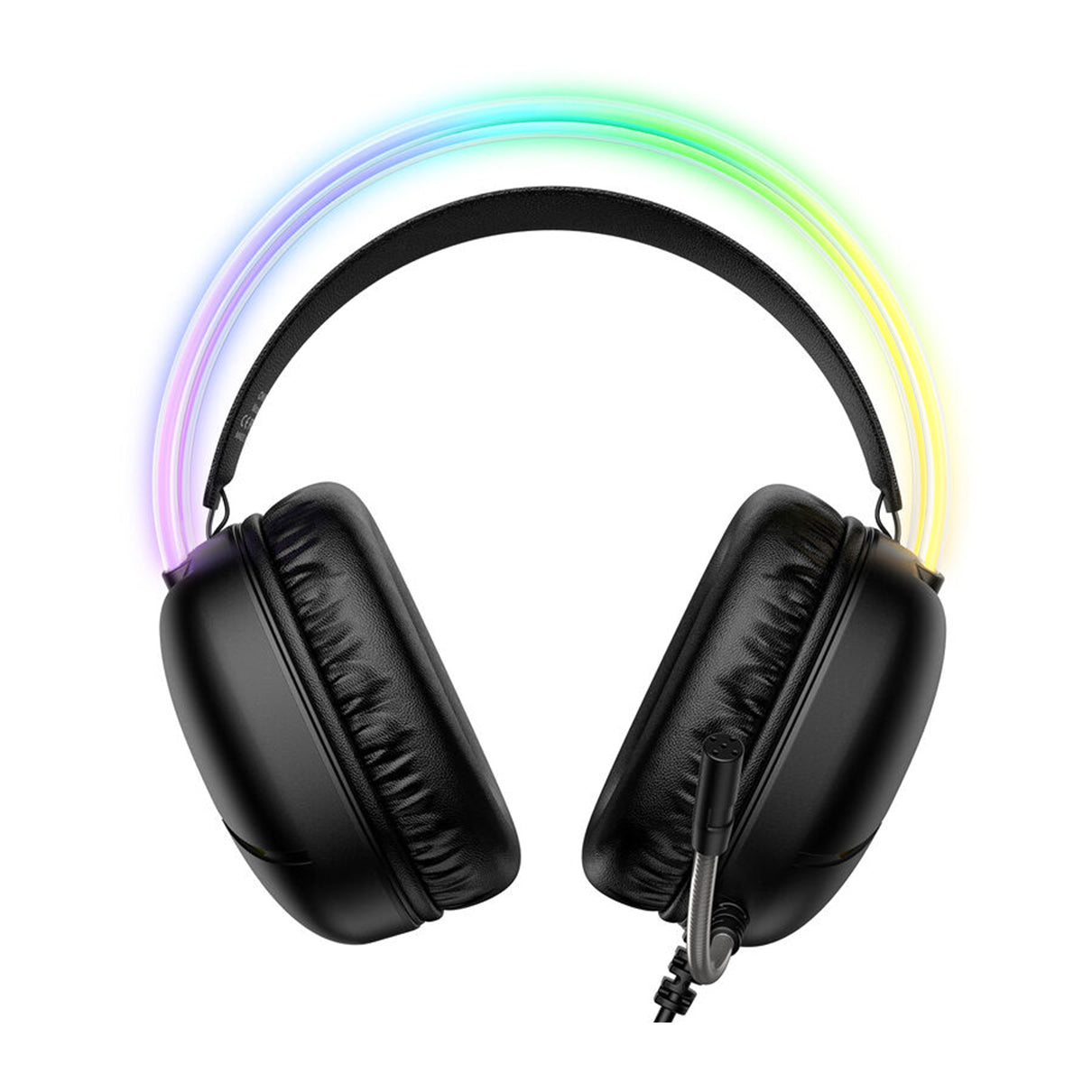 Onikuma X33 RGB Wired Gaming Headset with Noise Cancelling Microphone (Black, Pink)