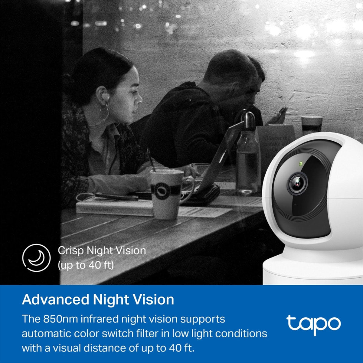 TP-Link Tapo C202 1080P FHD Pan/Tilt Home Security Camera