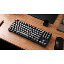 Keychron K8 Max QMK Fully Assembled RGB Backlight Hot-Swappable TKL Wireless Mechanical Keyboard - Black (Super Banana Switch, Super Red Switch)