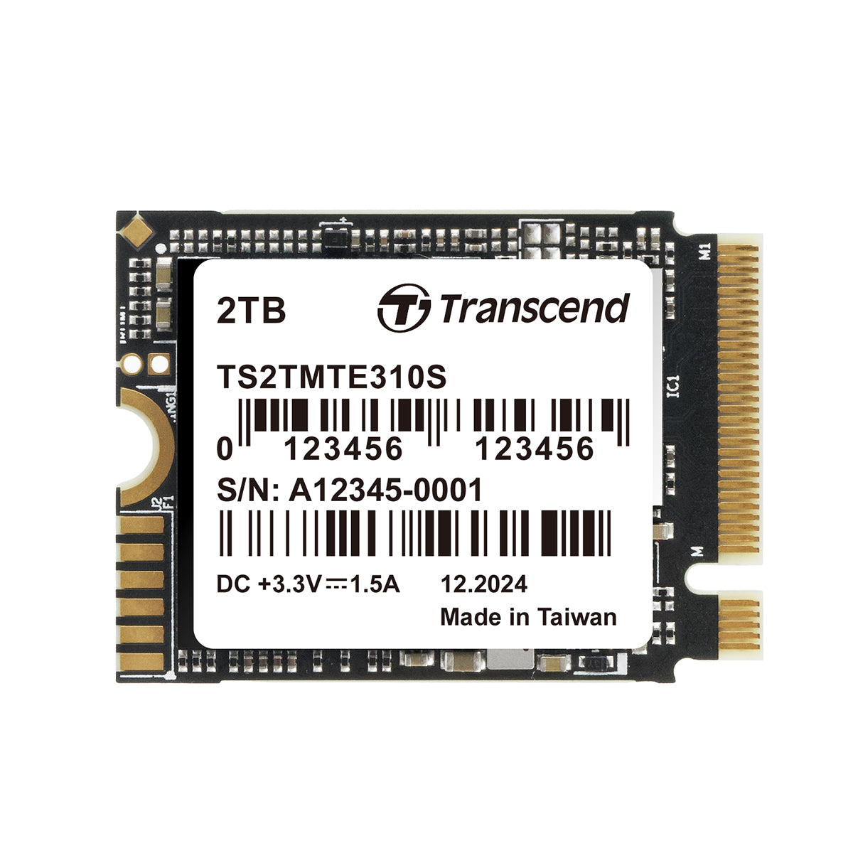 Transcend 310S M.2 2230 PCIe Gen4 x4 Internal SSD (512GB, 1TB, 2TB)