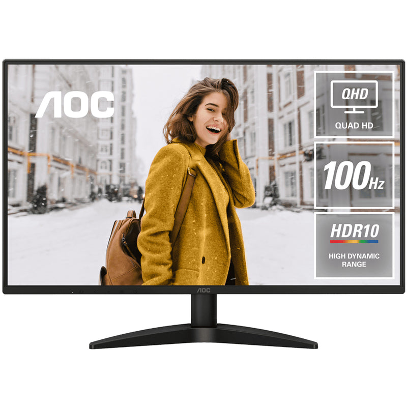 AOC Q27B36 27" QHD (2560x1440) 100Hz 1ms MPRT Ultra Narrow Bezel IPS Monitor (Black)