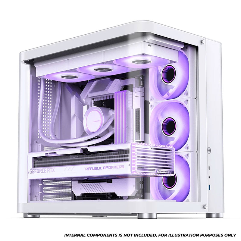 Jonsbo TK-2 ATX Separated Cabinet Computer Case (Black, White)