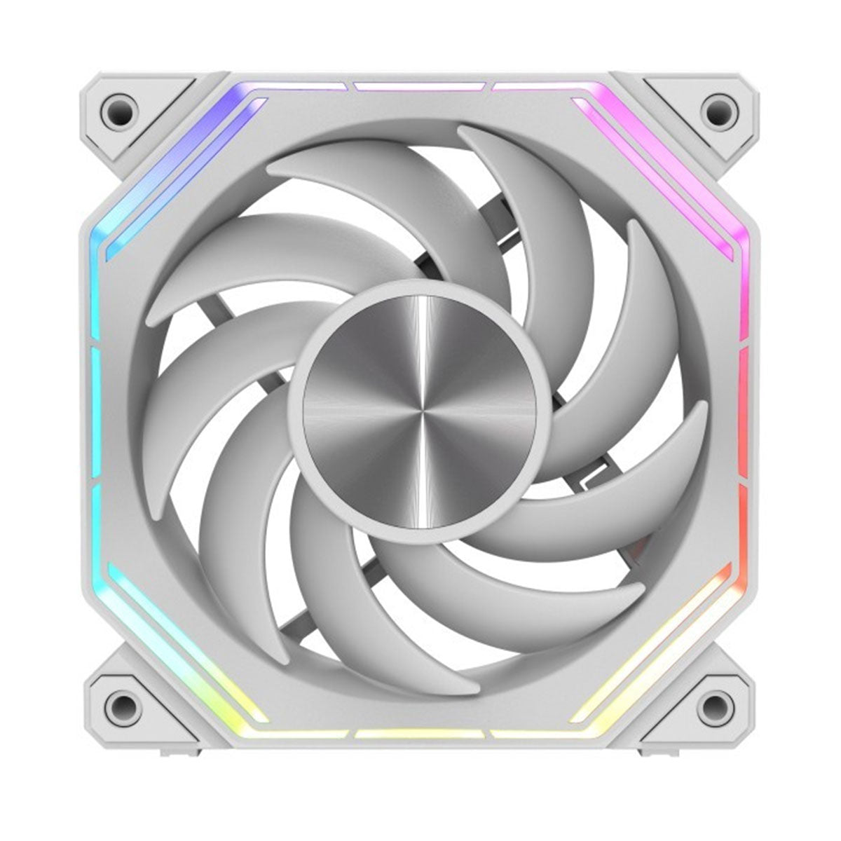 DarkFlash INF34R Single Reverse Blade PWM ARGB Cooling Fan (Black, White)