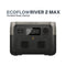 EcoFlow RIVER 2 Max Portable Power Station (Black) (ZMR610-B-IN)